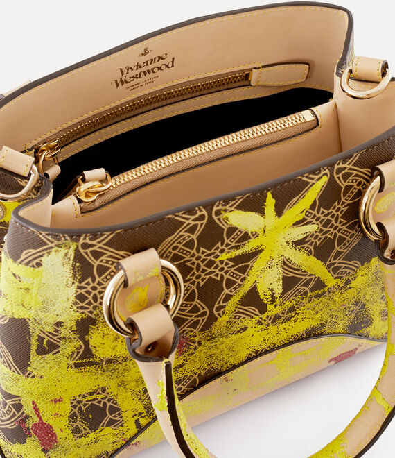 Vivienne Westwood Britney Small Handbag in PAINT ON ORBORAMA